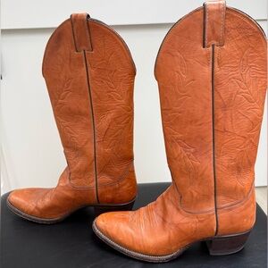 Vintage Justin Cowboy Boots Size 8.5